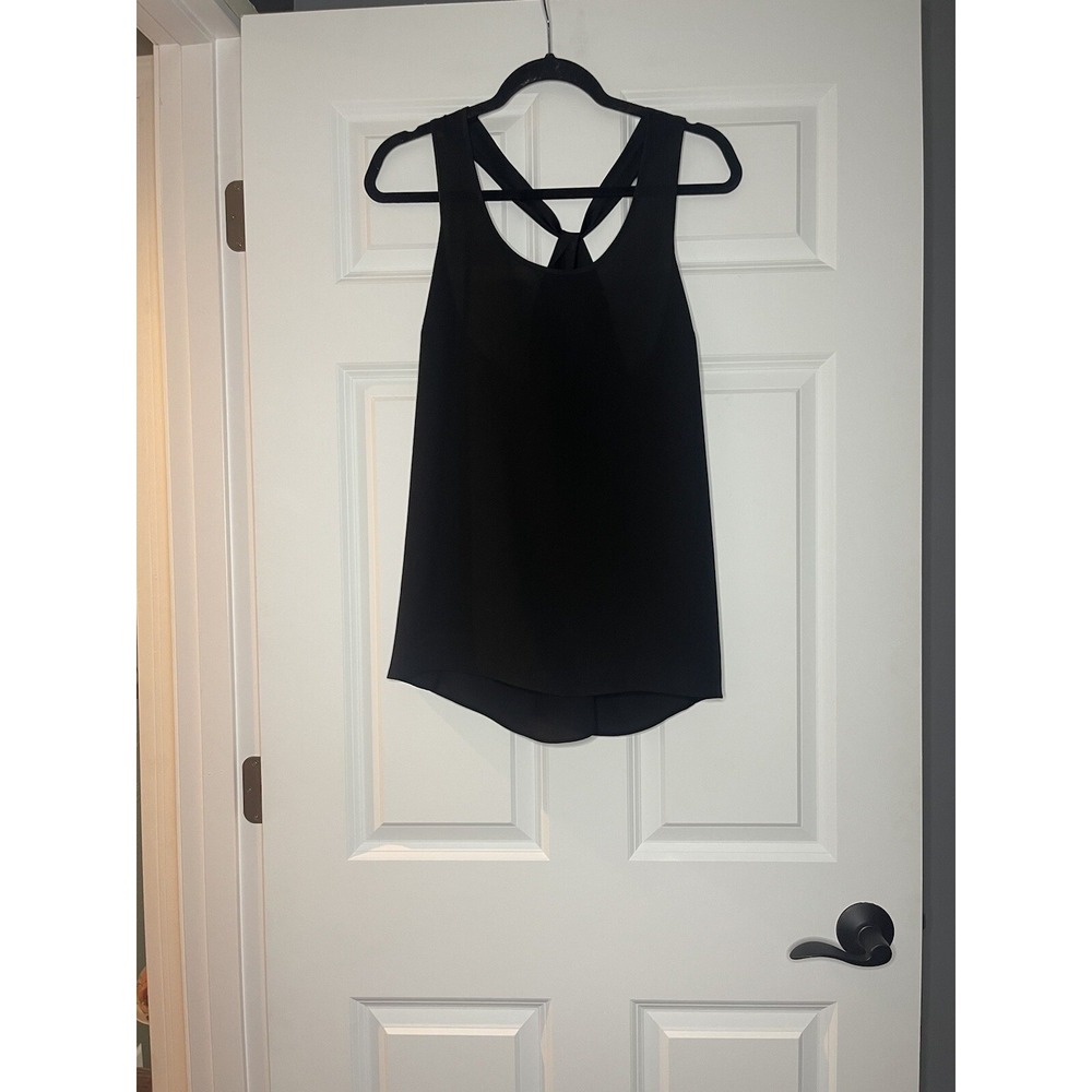 Express Tank Top with twist back Detail  medium black NWT